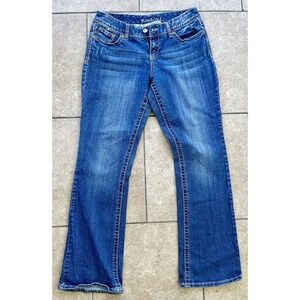 Maurices Bootcut Jeans Women's 9/10 Long Medium Wash Stretch Denim